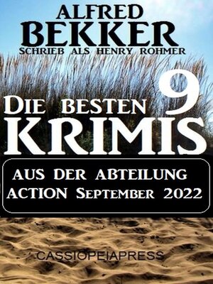 cover image of Die besten 9 Krimis aus der Abteilung Action September 2022
